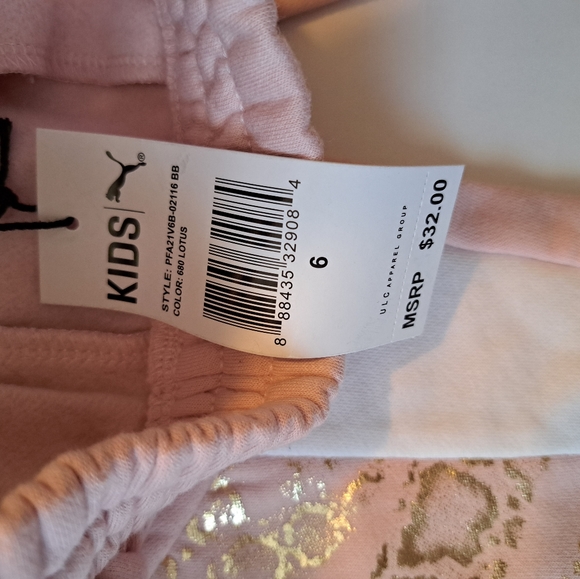 Pans Puma  for girls size 6 color pink and white - Picture 5 of 6